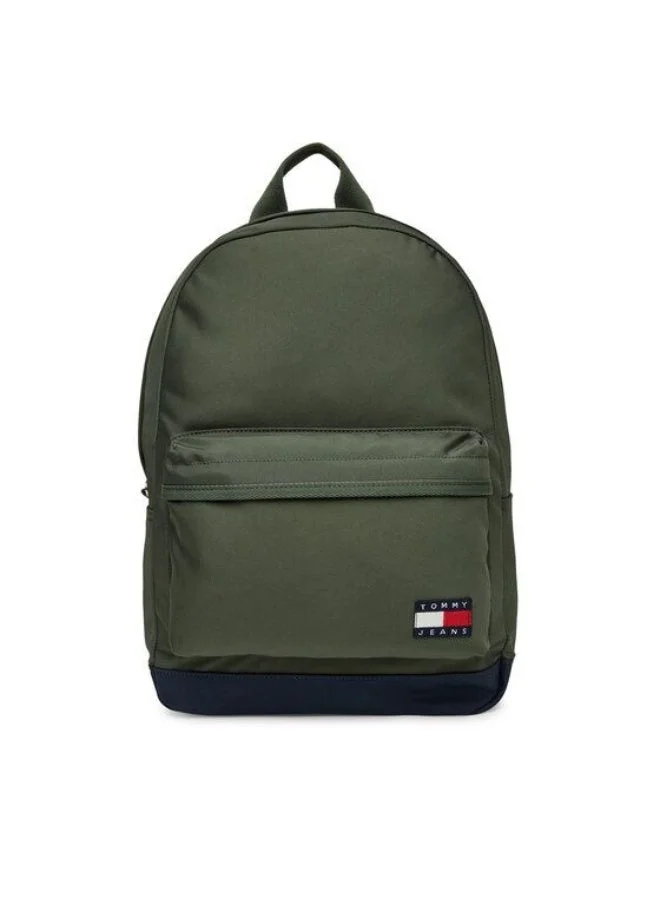 Logo Detailed Zip Through Backpack
